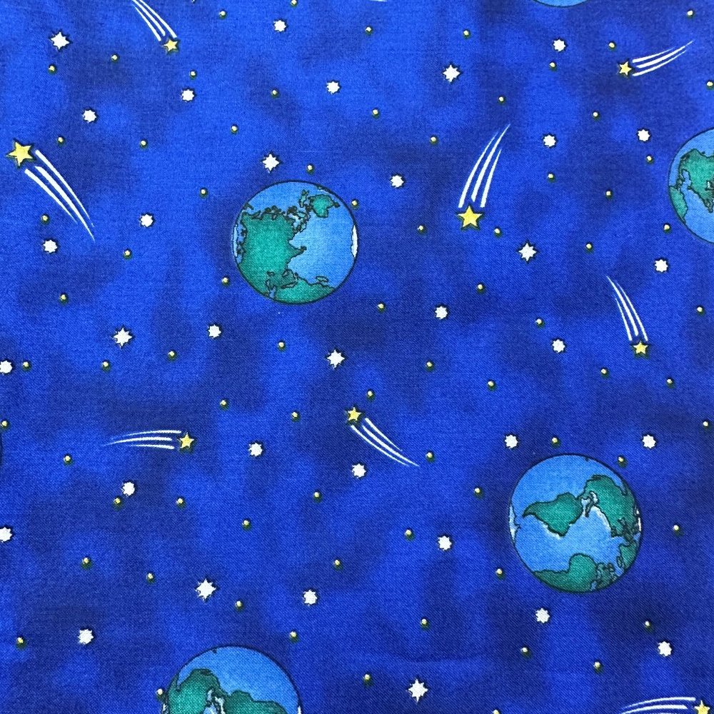 RARE Daisy Kingdom Fabric KIDS WORLD GLOBES #4092 2.77 Yards